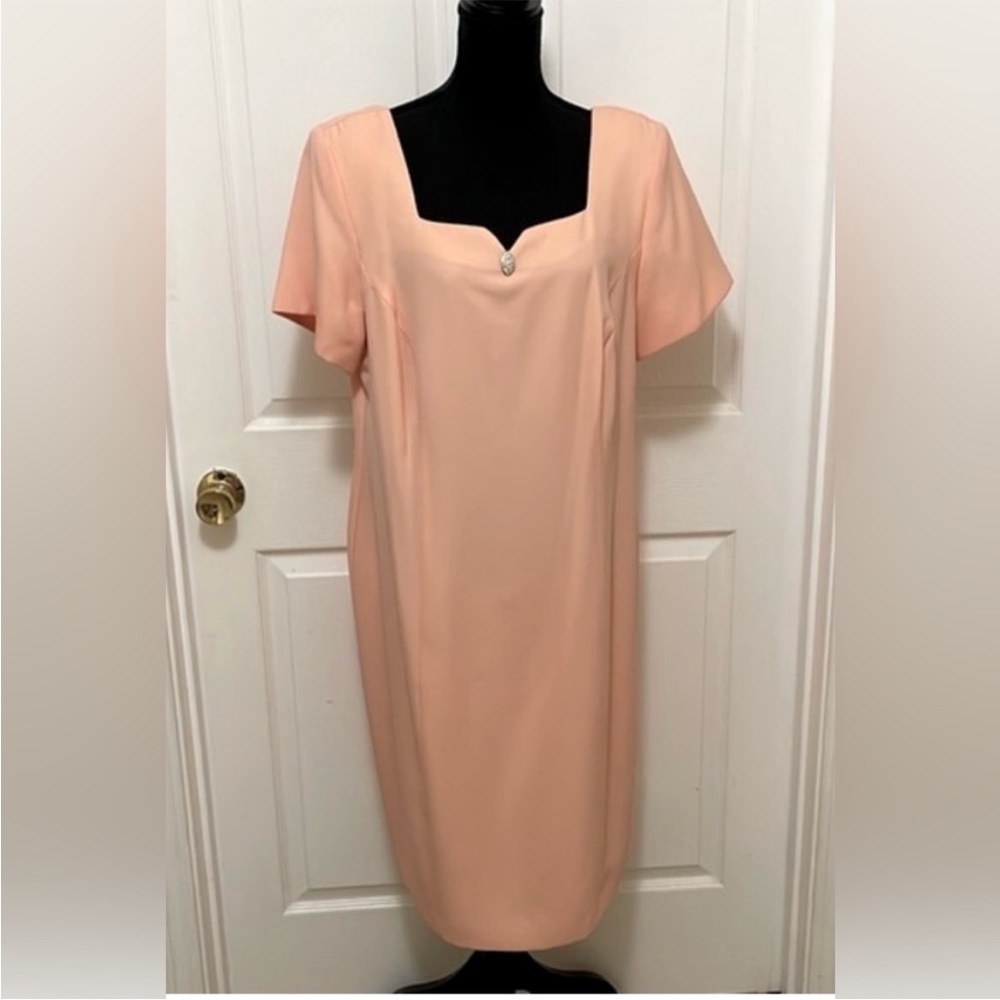 Vintage Elegant Peach Dress